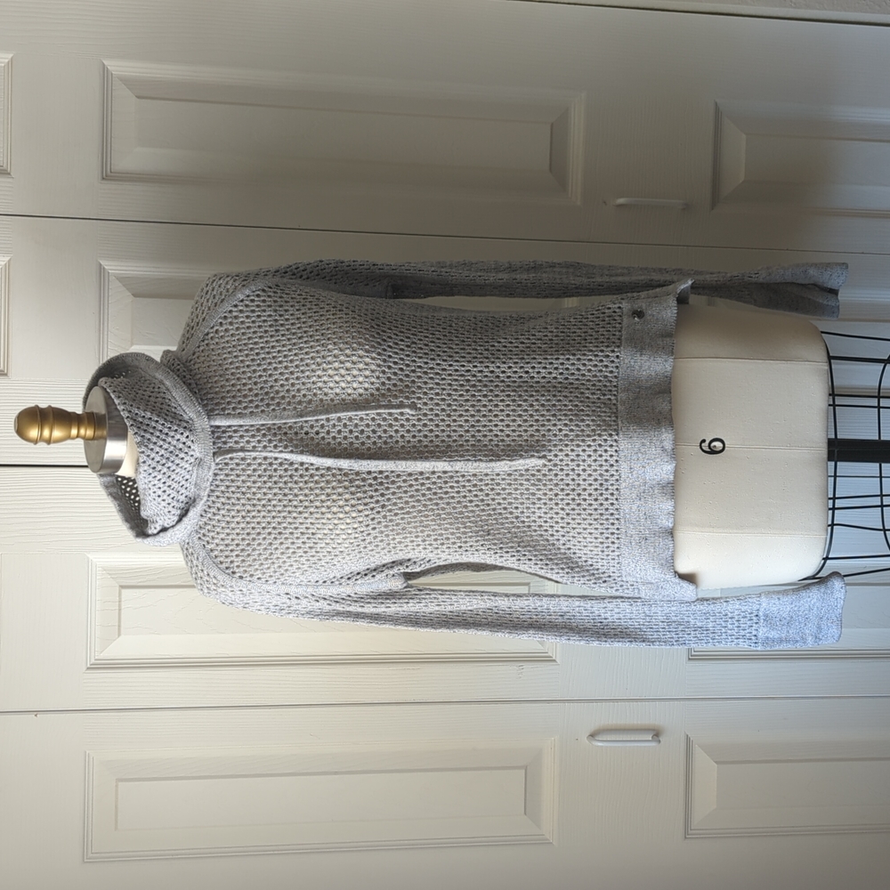 Prana Grey Mesh Turtleneck